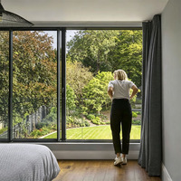 KOJOON Dernière génération de fenêtres coulissantes en aluminium à double vitrage, prix de gros, design de cadre de fenêtre en alliage d'aluminium