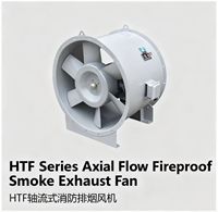 Ventilateur d'extraction de fumée axial électrique mural série HTF-II, ignifuge, avec roulement à billes et support OEM