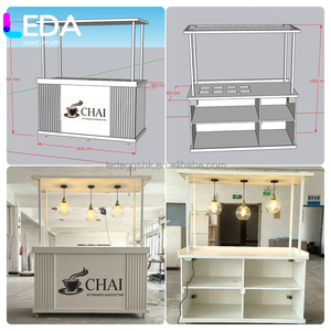 รถเข็นขนมพับได้ LEDA รุ่นขายดีที่สุด รถเข็นขนมอะคริลิคแบบถอดประกอบได้ สำหรับงานแต่งงาน งานอีเว้นท์ และตกแต่งคริสต์มาส - Product Image 2