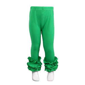Quần Legging In Hình Không Có MOQ Hàng Đầu Quần Legging Đóng Băng Bé Gái Trẻ Em Có Diềm Xếp Nếp Mùa Thu Và Mùa Đông Bằng Cotton RTS - Product Image 5