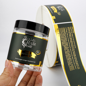 Tùy Chỉnh Sang Trọng Lá Vàng Logo In Ấn Sticker Chăm sóc Da Trang Điểm Chai Thủy Tinh <span class=keywords><strong>Jar</strong></span> Bao Bì Nhãn Cho Mỹ Phẩm Vẻ Đẹp Kem <span class=keywords><strong>Jar</strong></span> - Product Image 6