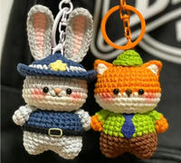 Pendentif créatif en laine au crochet, bijoux, cadeau, artisanat, autres porte-clés, sacs de matériaux pour poupées en peluche faites à la main