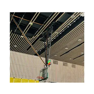 Cerceau de basket-ball suspendu rétractable à commande électrique/support de basket-ball monté au plafond à commande électronique