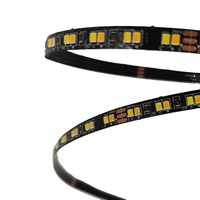 Noir 5mm PCB SMD2216 240leds par mètre double couleur Led bande lumineuse Dimmable avec contrôleur Led