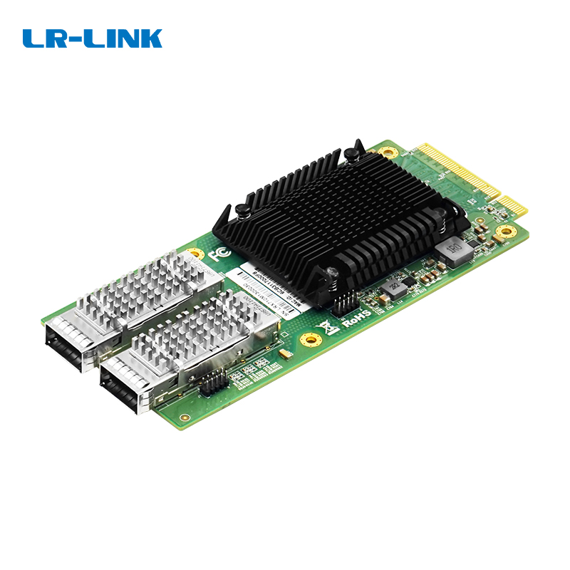 LR-LINK LREM7100PF-2QSFP+ PCIe x8 Dual-port  QSFP + 2 Ports 40G Ethernet 40 Gigabit Network Module Card