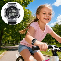 Montre numérique multifonctionnelle créative lumineuse tendance pour enfants, garçons et filles, résistante à l'eau 3 ATM pour sports de plein air