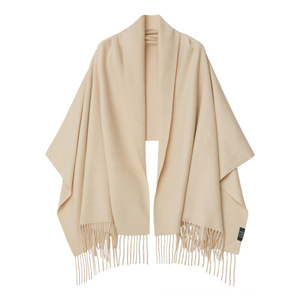 Sciarpa in Cashmere Tinta Unita con Motivo a Onde, Sciarpa Calda <span class=keywords><strong>e</strong></span> Trendy per Autunno <span class=keywords><strong>e</strong></span> Inverno, Regalo per Riunioni Annuali, Scialle di Fabbrica - Product Image 3