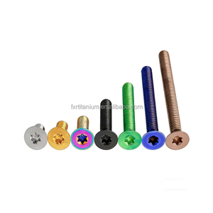 Visserie en alliage de titane sur mesure, colorée, GR5 DIN7991 ISO14582, à tête fraisée Torx, M4/M5/M6/M8, finition anodisée PVD - Product Image 1