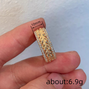 Anello Vintage a Forma di Spiga di Grano per Donne, Elegante Gioiello da Indossare all'Indice - Product Image 4