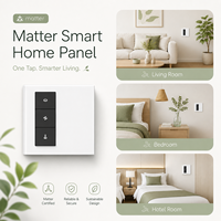 Interrupteur intelligent Matter à écran tactile, contrôle central, produits pour la maison intelligente, automatisation domestique, panneau de commande pour la maison intelligente, pour bureau, hôtel