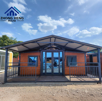 Casa Contenedor Expandible de Doble Ala de 20 y 40 Pies, Moderna y de Lujo, Plegable, Prefabricada, Modular, para Oficina, Almacén o Uso Comercial