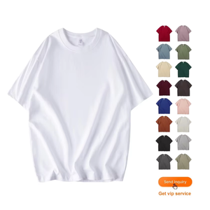 T-shirts en gros, fournisseur en vrac, 100% coton, 280 grammes, t-<span class=keywords><strong>shirt</strong></span> en tricot de qualité, t-shirts en tricot pour hommes, t-<span class=keywords><strong>shirt</strong></span> en coton épais - Product Image 1