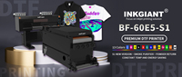 INKGIANT I3200-A1 Machine d'impression d'étiquettes haute productivité, imprimante directe sur film à encre pigmentée 12 couleurs, 5 têtes d'impression, 2400 DPI