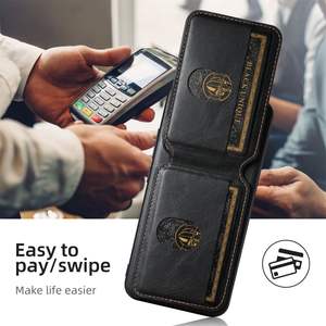 Funda trasera de cuero de lujo para <span class=keywords><strong>XiaoMi</strong></span> 13 14 <span class=keywords><strong>Pro</strong></span> Case TPU PC con soporte para tarjetas para ver la función - Product Image 6