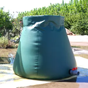 Werkspreis weiche 1000L 2000L 3000L 5000L zusammenklappbare Zisterne PVC-Kissen flexibler Regenwasserbehälter für Garten