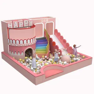 Popular White Clear Ball Pit XL Large With Slide Party Event Rental Soft Play Ball Pits Large Indoor Outdoor Ball Pit With Slide