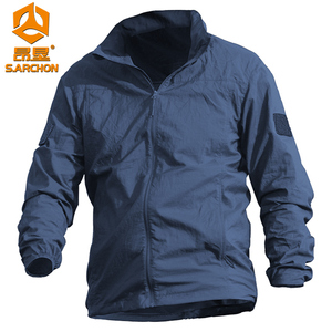 Kem chống nắng Mùa hè Siêu mỏng Nam Ngoài trời Áo khoác da Chống nắng Nhanh khô Áo khoác chiến thuật Mùa xuân Áo gió thoáng khí - Product Image 5