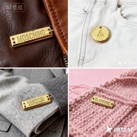 Plaques de marquage 3D gaufrées autocollantes en alliage de zinc écologique pour vêtements, chapeaux, médailles personnalisées et marquage multi-abaya