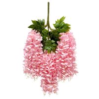Vente en gros de glycine artificielle, guirlande blanche multicolore suspendue au mur, simulation de fleurs de vigne pour mariage