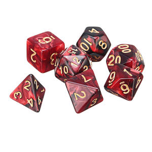 Csulu Bicolore Rouge Noir Digital Dice 7-Tablet Multi-Sided Running Group Board Game - Product Image 1