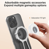 Support de téléphone portable magnétique flexible et portable, trépied rotatif à 360°, mini support pliable avec mousqueton pour smartphone, tablette et utilisation sur bureau