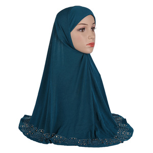 Hijab cruzado instantáneo de lujo de gran tamaño, venta al por mayor de recién llegado, bufanda de gasa con dobladillo de vidrio, Hijab instantáneo malasio - Product Image 5