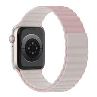 Bestes Weiches Magnetisches Silikon-Uhrenarmband 45mm für Iwatch, Wellenförmiges Magnetisches Silikon-Uhrenarmband für Iwatch, Ersatz-Magnetbänder
