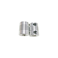 Couplage d'arbre flexible D20 L25 5x8mm 5x5mm |   Coupleur de moteur en alliage d'aluminium résistant à la corrosion pour imprimante 3D axe Z 100 Nm