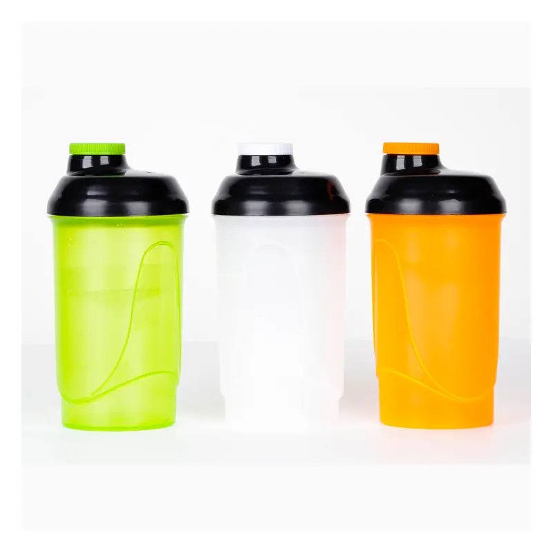 Wholesale 600ml Colorful Eco Friendly Custom Logo Plastic Gym special Protein Shaker Bottle bpa free