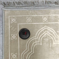 Tapis de prière rembourré en mousse épaisse Sejadah matelassé de haute qualité turc tapis de prière islamique musulman avec compteur de Rakaat intelligent Sujood