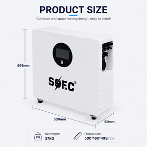 2.5kWh Balcony Solar <b>Battery</b> 6000 Cycles Home Solar System with 1.2kW WiFi Monitoring and Off-Grid <b>Backup</b> - Product Image 2
