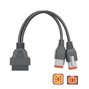 Adaptateur OBD pour <span class=keywords><strong>Harley</strong></span> Davidson <span class=keywords><strong>moto</strong></span> 6 + 4 broches 2in1 Adaptateur <span class=keywords><strong>Harley</strong></span> - Product Image 3