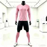 Maillot de football à manches longues personnalisé de haute qualité, sublimation intégrale, séchage rapide, uniforme de football en gros, directement de l'usine