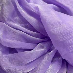 Мятно-зеленая пряжа окрашенная ткань плиссированная блестящая ткань полосатая креповая ткань из органзы морщины пряжа для женщин платье - Product Image 3