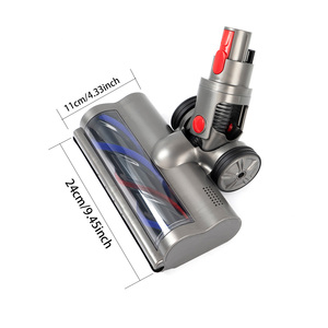 Tête de brosse pour <span class=keywords><strong>aspirateur</strong></span> <span class=keywords><strong>Dyson</strong></span> <span class=keywords><strong>V7</strong></span> V8 V10 V11 V15, tête de nettoyage à entraînement direct avec 4 lumières frontales pour sols durs et tapis - Product Image 5