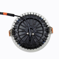 Downlight encastré LED avec driver externe, panneau lumineux LED rond pour plafond