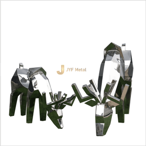 M93 Sculpture Sphère Acier Inoxydable Art Déco Imperméable et Durable Décoration Extérieure - Product Image 3