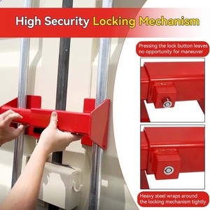 Easy-Operate High <b>Security</b> Trailer Lock, Sliding Container Door Lock for Vertical Cargo <b>Bars</b>. - Product Image 2