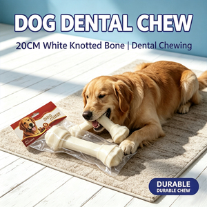 Os à mâcher pour chien, 3 tailles disponibles (6 cm mini, 12 cm noués, 20 cm longs), ingrédients entièrement naturels, nettoyage des dents et élimination du tartre - Product Image 6