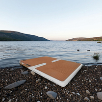 Ponton flottant gonflable Dropstitch avec EVA pour les loisirs mer et terre jeu d'eau-tapis d'extérieur