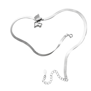 Collar de Plata de Ley S925 Yinruitai con Diseño de Mariposa y Borla, Cadena para Clavícula, Simple y Lujoso, para Uso Diario - Product Image 4