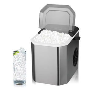 New type of 26-pound/24-hour portable ice <b>machine</b> with handle adjustable countertop with spoon - Product Image 5