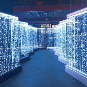 Factory Wholesale Glow Light Decoration <strong>LED</strong> Acrylic Dancing Fountain Water Bubble Wall <strong>Waterfall</strong> Panel Room Divider <strong>Screen</strong> - Product Image 1