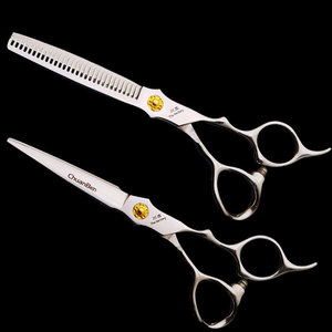 Kawamoto Hairdressing Scissors Set 6 Inch Straight <b>Head</b> Gold Bearing Professional Hair Styling Tools - Product Image 1