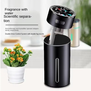 Mini siêu âm màu 300ml H2O xe USB làm mát không khí nhỏ <span class=keywords><strong>Led</strong></span> Nước hoa phun khuếch tán điện tử xe tạo độ ẩm - Product Image 3