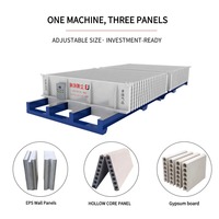 Ligne de production de panneaux sandwich en ciment EPS, machines de formage de panneaux muraux en béton léger pour projets de construction préfabriquée