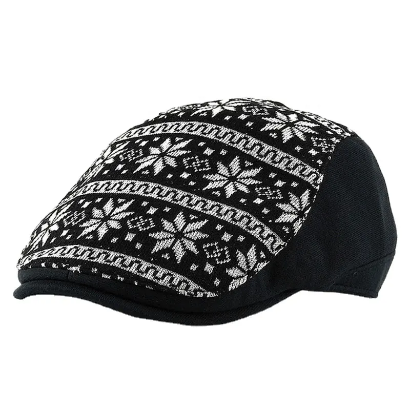 British Style Unisex Custom Fashion Corduroy Fabric Beret Hats Berets Flat Caps Autumn Winter