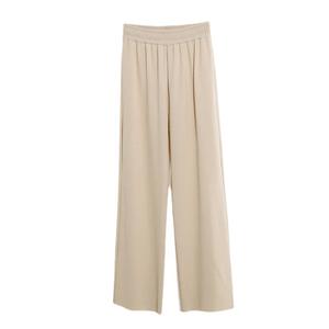 <span class=keywords><strong>Pantalon</strong></span> ample à jambes larges pour femme, style été droit et élégant, taille haute amincissante, décontracté - Product Image 6