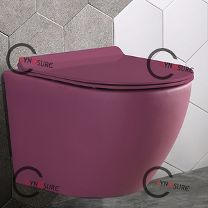 20ปีรับประกันสีด้าน: สีดำ,สีแดง,สีฟ้า,สีเทา,ไม่มีขอบทอร์นาโดชักโครกแขวนผนัง,ห้องน้ำติดผนัง - Product Image 4