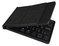Keyboard Lipat Mini BOW Baru Berbahan Metal Ultra Tipis Nirkabel BT dengan Penutup Kulit Membran untuk Laptop, Android, dan Tablet IOS